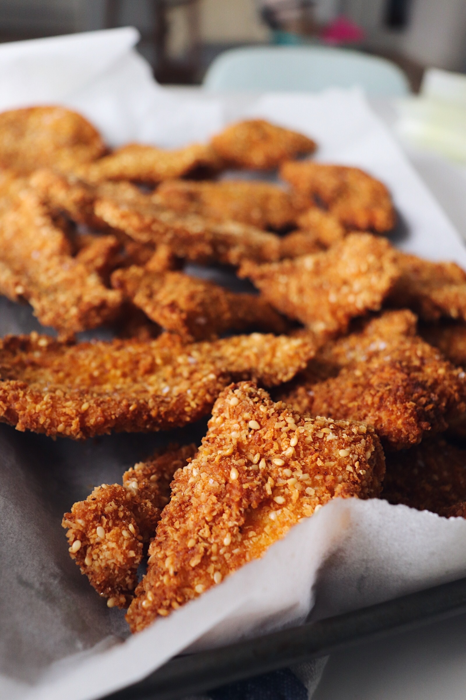 Spiced chicken feast spread